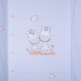 Пеленатор Lorelli (Bertoni) Hard Short Зебри, 71х50 см, блакитний (19630) - Pampik - 2