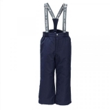 Штаны на подтяжках Huppa Freja Navy, полиэстер, р.152, темно-синий (21700010-00086-152) - Pampik