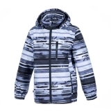 Куртка Huppa Janek Gray Pattern, поліестер, р.140, сірий (18170004-93348-140) - Pampik