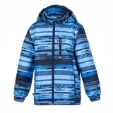 Куртка Huppa Janek Blue Pattern, поліестер, р.128, синій (18170004-93335-128) - Pampik