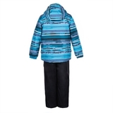 Комплект Huppa Yoko Petrol Pattern/Black, полиэстер, р.110, бирюзовый с черным (41190014-93366-110) - Pampik - 2