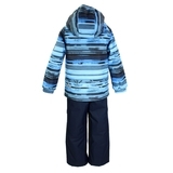 Комплект Huppa Rex Blue Pattern/Navy, поліестер, р.140, синій з темно-синім (45080014-93335-140) - Pampik - 2