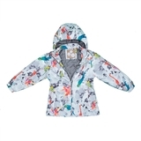 Комплект Huppa Yonne 1 White Pattern/Gray, поліестер, р.122, білий з сірим (41260114-91220-122) - Pampik - 4