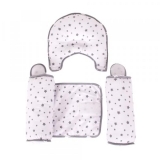 Позиціонер для сну Sevi bebe, з подушкою для голови, сірий (33-13) - Pampik