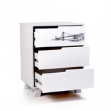 Комод Верес Мангеттен Тату 600, білий із сірим (32.2.321.1.17) - Pampik - 4