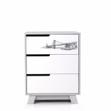 Комод Верес Мангеттен Тату 600, білий із сірим (32.2.321.1.17) - Pampik