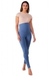 Лосини для вагітних Milk and the City, трикотаж, XS, денім (MC-0104) - Pampik