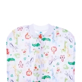 Багаторазова пелюшка-кокон Minikin Safari Dreams, інтерлок, р.56-62, салатовий з білим (1940603) - Pampik - 2