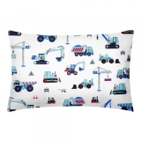 Наволочка Cosas Будівництво, 60х40 см, білий з блакитним - Pampik