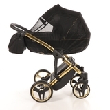 Універсальна коляска 2 в 1 Junama Diamond S-line 02, чорний з золотим (JD-SL-02) - Pampik - 11