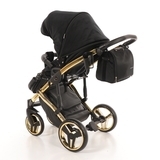 Універсальна коляска 2 в 1 Junama Diamond S-line 02, чорний з золотим (JD-SL-02) - Pampik - 15