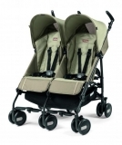 Візок для двійні Peg-Perego Pliko Mini Twin Class Beige, бежевий (IP04280000SU36SU56) - Pampik