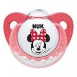 Ортодонтическая силиконовая пустышка Nuk Trendline Disney Mickey, 6-18 мес., красный (10735784/2) - Pampik