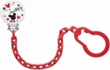 Держатель для пустышки Nuk Disney Mickey, красный (10256312/2) - Pampik