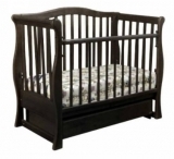 Ліжечко-диван Laska-M Viva Premium, темний горіх (20792) - Pampik