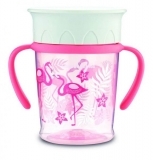 Склянка-непроливайка Canpol Babies Jungle, 360 мл, рожевий (56/504_cor) - Pampik