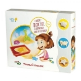 Набір для дитячої творчості Genio Kids Розумний пісок з пісочницею, 1 кг (SSN10) - Pampik - 2