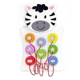 Настінна іграшка Viga Toys Зебра з фігурками (50681) - Pampik