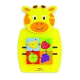Настінна іграшка Viga Toys Жираф з фруктами (50680) - Pampik