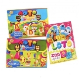 Лото Kidsori 3 в 1 Весела Абетка українська, Зоо-алфавіт англійський і Алфавіт в картинках російський (OLS-19-508) - Pampik