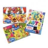 Лото Kidsori 3 в 1 Алфавіт у картинках російський, Фруктовий рахунок і Яскраві фарби (OLS-19-509) - Pampik