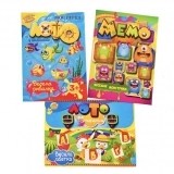 Лото Kidsori 3 в 1 Весела рибалка, Весела Абетка українська і Мемо Монстрики (OLS-19-506) - Pampik