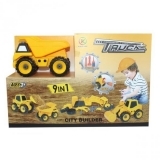 Ігровий набір Kaile Toys Будівельна техніка 9 в 1 (KL713-1) - Pampik