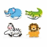 Шнурівка Viga Toys Дикі тварини (51326) - Pampik