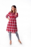 Сорочка-плаття Milk and the City Шотландка, S, червоний (MC-0101) - Pampik - 9