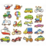 Набір магнітів Viga Toys Транспорт, 20 шт. (58924) - Pampik