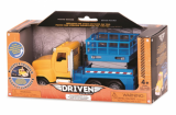 Машинка Driven Micro Вантажівка-підйомник, синій з жовтим (WH1074Z) - Pampik