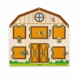 Настінна іграшка-бізіборд Viga Toys Відкрий замок (51627) - Pampik