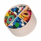 Набір для творчості Viga Toys Дерев'яні намистинки (56002) - Pampik