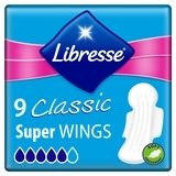 Гігієнічні прокладки Libresse Classic Ultra Super, 9 шт. - Pampik