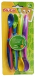 Набір ложок Nuby з нековзким покриттям, 4 шт. (5574) - Pampik