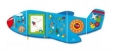 Настінна іграшка-бізіборд Viga Toys Літак (50673) - Pampik