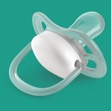 Силіконова ортодонтична пустушка Philips Avent Ultra Air, 0-6 міс., блакитний із зеленим, 2 шт. (SCF344/20) - Pampik - 4