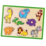 Пазл-вкладыш Viga Toys Дикие животные (50019) - Pampik
