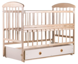 Дитяче ліжко Наталка ОСМЯО, з ящиком і маятником, вільха світла (20114) - Pampik