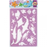 Трафарет пластиковый Koh-i-Noor Океан, 31х20 см (9820/2) - Pampik