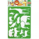 Трафарет пластиковий Koh-i-Noor Сафарі, 31х20 см (9820/1) - Pampik