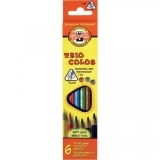 Набор цветных карандашей Koh-i-Noor Triocolor, 6 шт. (3131) - Pampik