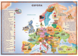 Пазл Умняшка Карта Европы, 110 элементов (КП-002) - Pampik - 3
