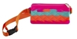 Клатч силіконовий на пояс Tinto, помаранчевий з малиновим (PB88.12) - Pampik