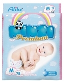 Підгузки на липучках Mimzi Premium M (5-11 кг), 78 шт. - Pampik