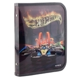 Папка об'ємна на блискавці B5 Kite Hot Wheels, чорний (HW19-203) - Pampik - 2