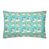 Наволочка Cosas Єдиноріг, бязь, 70х50 см, м'ятний - Pampik