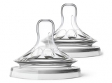 Соска силіконова Philips Avent Natural, від 3 міс., змінний потік, 2 шт. (SCF045/27) - Pampik