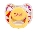 Пустушка латексна Lindo Глибока ніч, кругла, 6+ міс., жовтий (Pk009/6-12ж) - Pampik