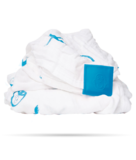 Набор пеленок Matchistick Monkey, из 100% органического хлопка Muslin, 70х70 см, голубой, 3 шт. (MM-LOCM-002) - Pampik - 2